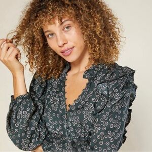 Outerknown Stardust Dress Green Size Small Sustainable Brand